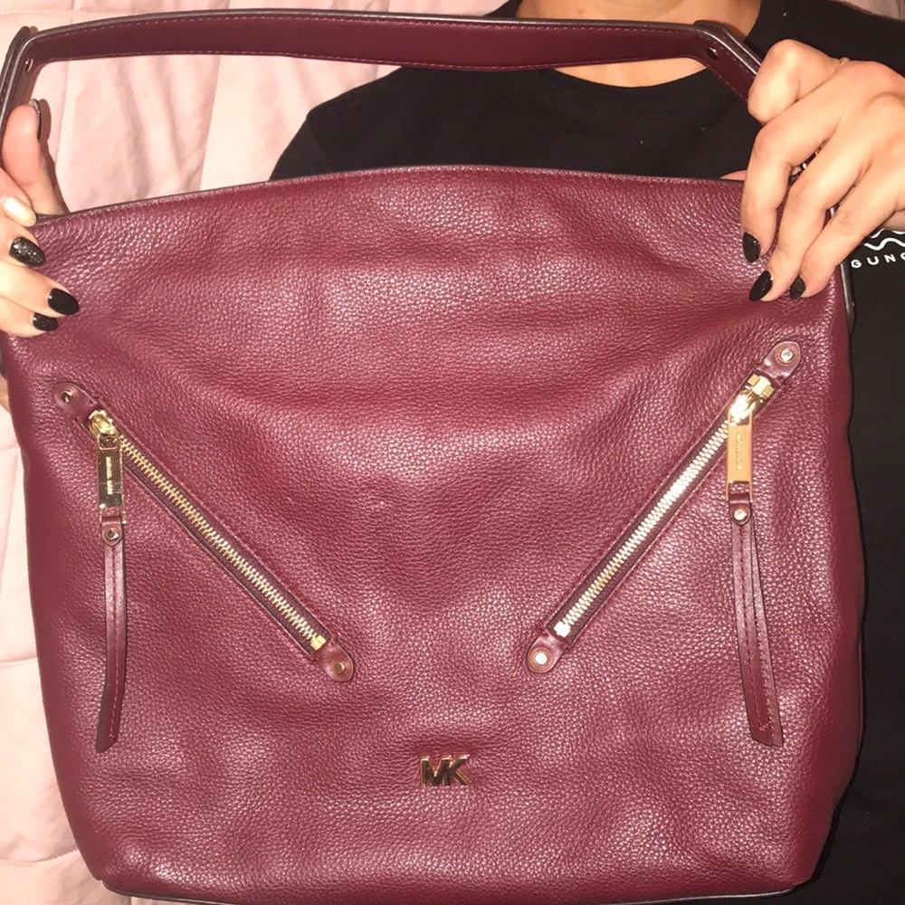 Burgundy Michael Kors Bag